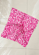 Pink Leopard Print Convertible Scarf Top