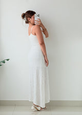 Size S-M White Lace Maxi Dress