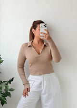 Size XS-S Blue Round Neck Crop Top