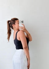 Size XS-S Black Scoop Neck Bodysuit