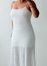 Size S-M White Lace Maxi Dress