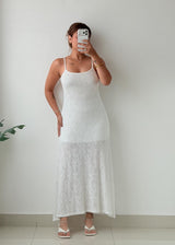 Size S-M White Lace Maxi Dress