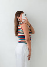 Size XS-S Multicolor Striped Knit Top
